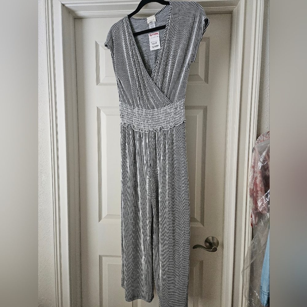 NWT Women’s Striped Jumpsuit